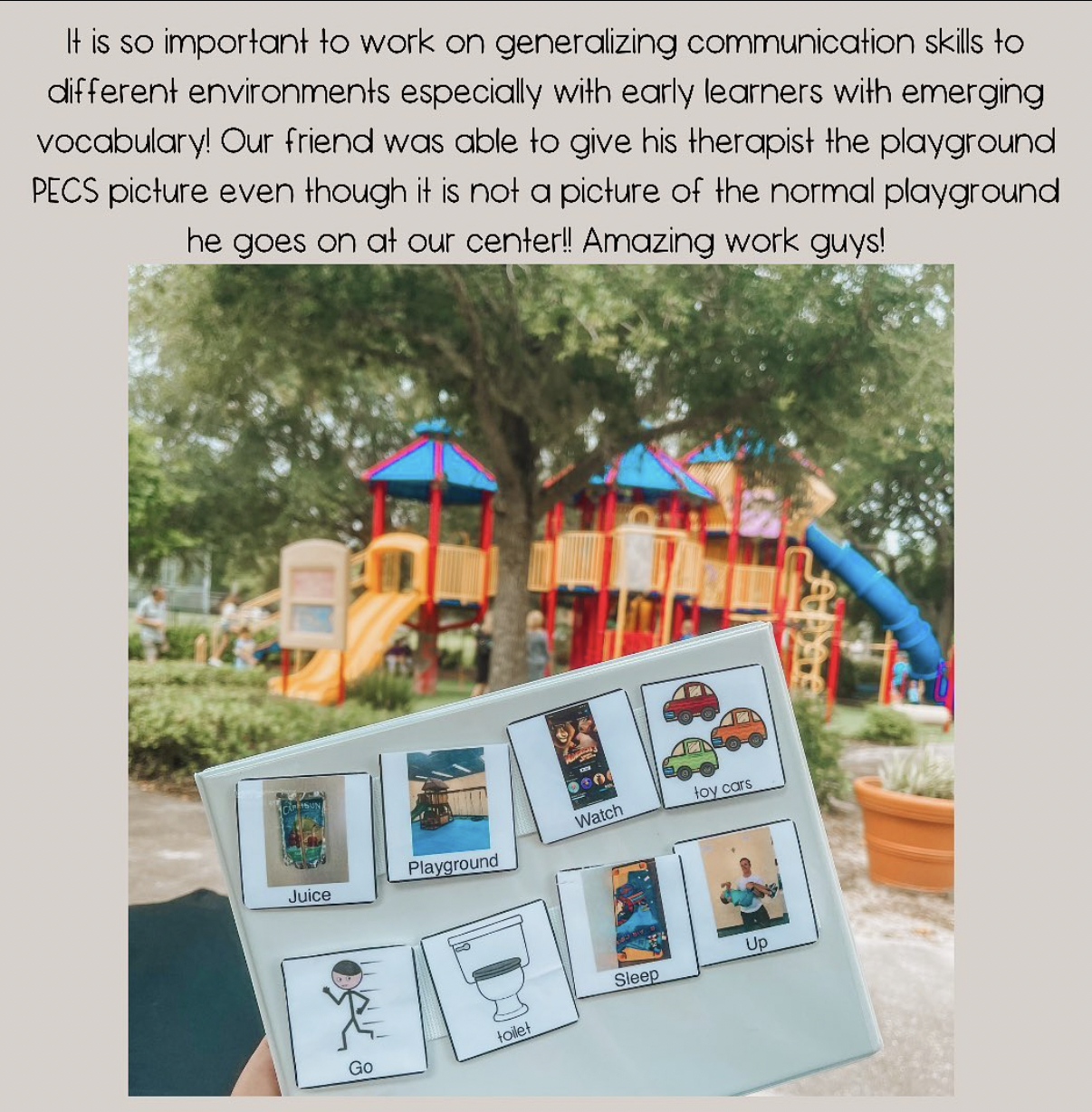 communication at playground